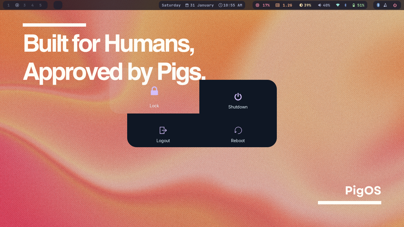 PigOS Desktop Preview 3